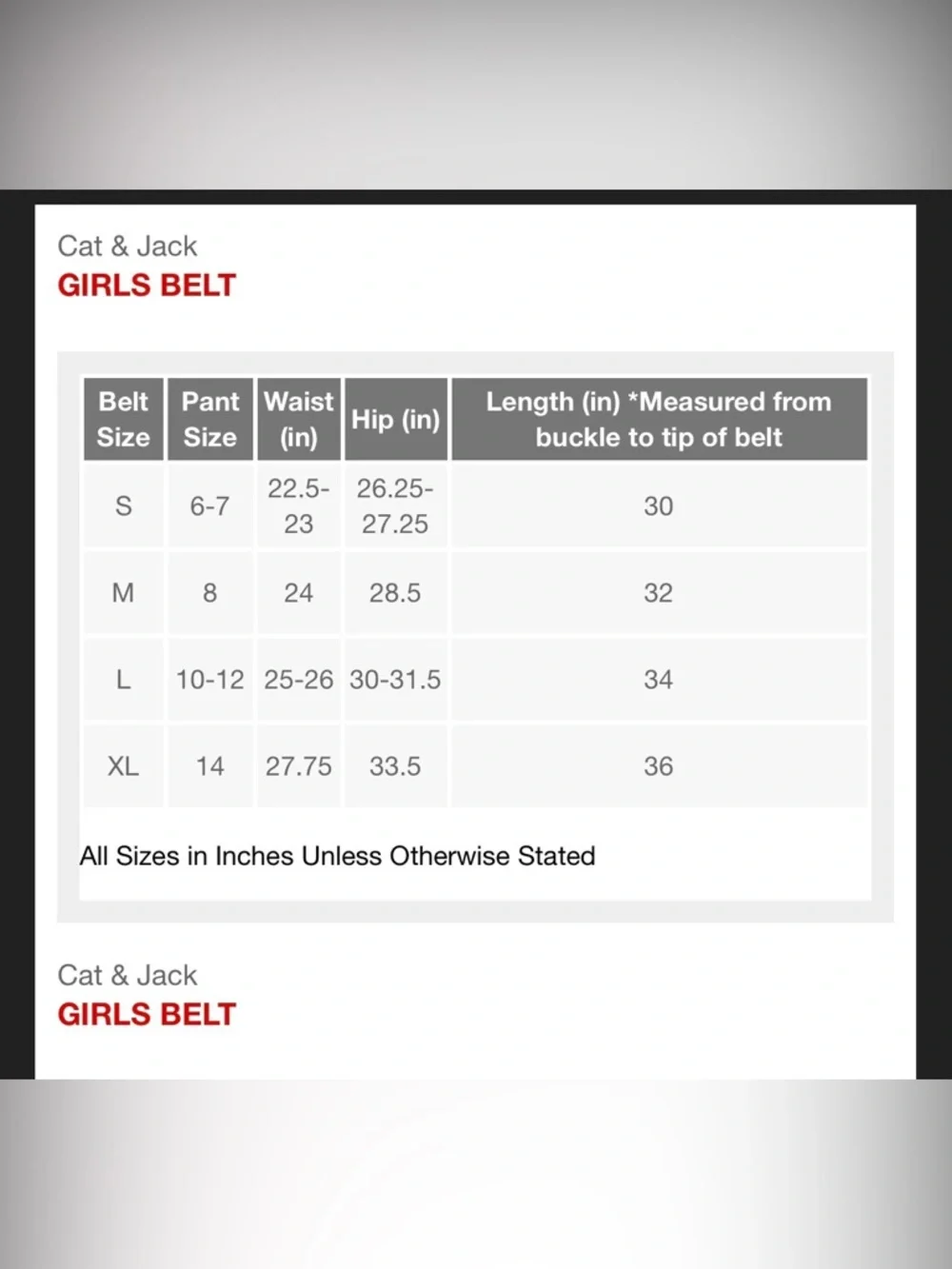 TARGET Girls 3pk Rainbow Belts - Cat & Jack : Adjustable skinny Belts size lg